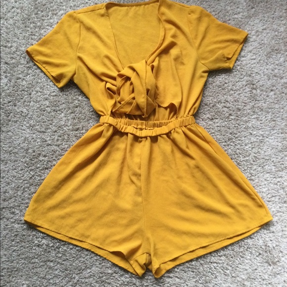 Mustard Romper - Picture 13 of 13